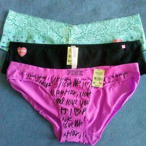 Lot of 3 pairs of Pink underwear
